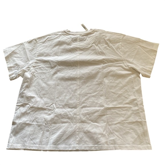 Madewell NWT Eyelet White Cotton Relaxed Oversized Short Sleeve T-Shirt, Size XL - Picture 8 of 9